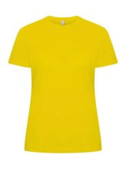 Clique Classic OC-T Women T-shirt 100% bawełna organiczna — lemon. Żółte t-shirty damskie CLIQUE, xl, bez wzorów, z bawełny, bez kołnierzyka. Za 116.19 zł.