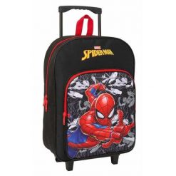 Torba szkolna z kółkami SPIDERMAN Czerwony. Czerwone torebki klasyczne damskie Spiderman, bez wzorów, bez dodatków. Za 143.50 zł.