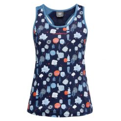 Damski tank top La Sportiva Botanic. Niebieskie topy sportowe damskie La Sportiva, xs, bez wzorów, z bawełny, bez ramiączek. Za 238.50 zł.