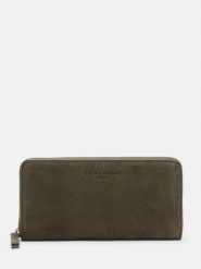 Liebeskind Berlin Skórzany portfel w kolorze khaki - 19 x 9 x 2 cm rozmiar: onesize. Brązowe portfele damskie LIEBESKIND BERLIN, bez wzorów, z materiału. Za 353.27 zł.