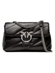 Pinko Skórzana torebka w kolorze czarnym - 27 x 19 x 11 cm rozmiar: onesize. Czarne torebki klasyczne damskie Pinko, bez wzorów, z materiału, z tłoczeniem, bez dodatków. Za 1,371.95 zł.