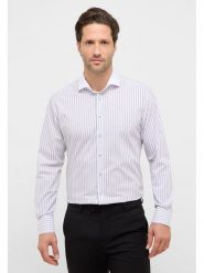 Eterna Koszula - Modern fit - w kolorze biało-szarym rozmiar: 41. Białe koszule męskie Eterna, bez wzorów, z bawełny, bez kołnierzyka, bez ramiączek. Za 122.38 zł.