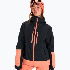 Kurtka snowboardowa damska ROXY Upwards. Czarne kurtki damskie Roxy, na zimę, xs, bez wzorów, z materiału, bez kaptura. Za 1,044.45 zł.