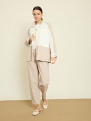 BGN Kurtka przejściowa w kolorze kremowo-beżowym rozmiar: 38. Brązowe kurtki damskie BGN, bez wzorów, bez kaptura. Za 165.99 zł.