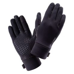 Rękawiczki damskie jesienno-zimowe Elbrus Porte Polartec Wo's - czarne, Rozmiar L/XL. Czarne rękawiczki damskie ELBRUS, na zimę, bez wzorów, z elastanu. Za 79.99 zł.