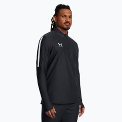 Bluza piłkarska męska Under Armour Challenger Pro 1/4 Zip. Czarne bluzy bez kaptura męskie Under Armour, m. Za 239.99 zł.