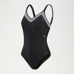Strój kąpielowy jednoczęściowy damski Speedo Shaping Mesh. Czarne stroje jednoczęściowe damskie Speedo, s, bez wzorów. Za 249.99 zł.