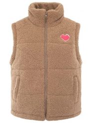 Zwillingsherz Kamizelka w kolorze beżowym rozmiar: L/XL. Brązowe kamizelki damskie Zwillingsherz, l. Za 139.95 zł.
