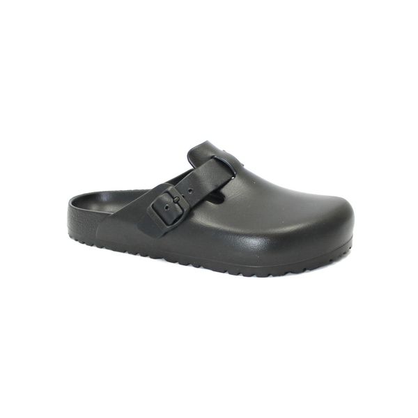 Klapki męskie Birkenstock Boston Eva. Czarne klapki i japonki męskie Birkenstock, z materiału. Za 398.00 zł.