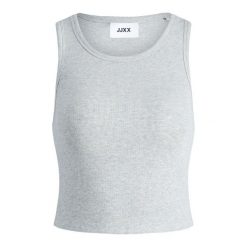 Damski tank top JJXX fallon. Szare topy damskie JJXX, bez wzorów, z dzianiny, bez kołnierzyka. Za 111.00 zł.