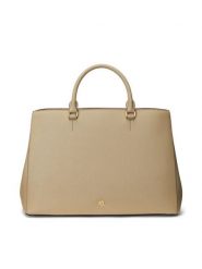 LAUREN RALPH LAUREN Torebka Hanna 431898556023 Beżowy. Brązowe torebki klasyczne damskie Lauren Ralph Lauren, bez wzorów, ze skóry, bez dodatków. Za 939.99 zł.