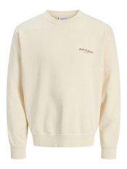 Jack & Jones Bluza "Dover" w kolorze kremowym rozmiar: XXL. Brązowe bluzy bez kaptura męskie Jack & Jones, xxl. Za 86.99 zł.