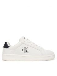 Calvin Klein Sneakersy V3X9-83284-1355X M Biały. Białe buty sportowe chłopięce CALVIN KLEIN, bez wzorów, ze skóry, bez zapięcia. Za 349.99 zł.