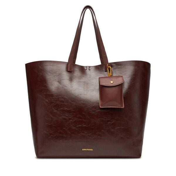 Torebka GINO ROSSI. Brązowe torebki klasyczne damskie Gino Rossi, bez wzorów, bez dodatków. Za 299.99 zł.
