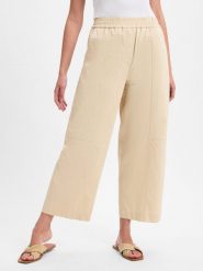Weekend Max Mara spodnie materiałowe - Milva Kobiety Bawełna beżowy, 38. Brązowe spodnie materiałowe damskie Weekend Max Mara, bez wzorów, z bawełny. Za 649.95 zł.