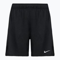 Spodenki tenisowe męskie Nike Court Dri-Fit Victory 7". Czarne szorty męskie Nike, bez wzorów, sportowe. Za 199.99 zł.