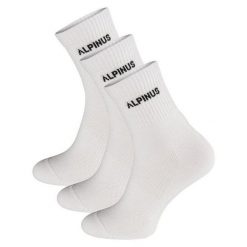 Skarpety Unisex Dla Dorosłych Alpamayo (zestaw 3 Sztuk). Białe skarpetki męskie Alpinus, bez wzorów. Za 83.99 zł.