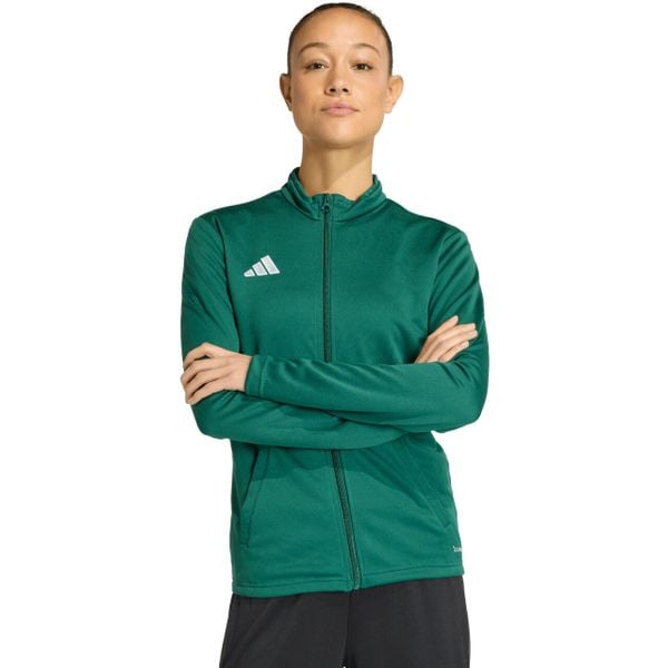 Bluza damska adidas Entrada 26 Track. Zielone bluzy bez kaptura damskie Adidas, z poliesteru. Za 121.99 zł.