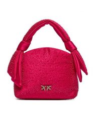 PINKO Torebka Knots Mini Pouch PE 24 PLTT 102770 A1KJ Czerwony. Czerwone torebki klasyczne damskie Pinko, bez wzorów, z materiału, bez dodatków. Za 1,349.00 zł.