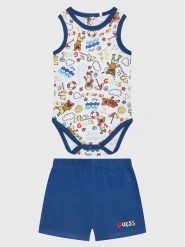 Guess Komplet body i szorty H3GW01 K6YW1 Kolorowy Regular Fit. Spodnie niemowlęce Guess, z aplikacjami, z bawełny. Za 189.99 zł.