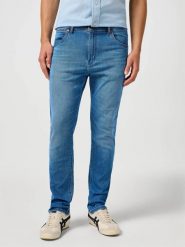 MESKIE SPODNIE WRANGLER LARSTON HERITAGE HAZE 112362457. Spodnie materiałowe męskie Wrangler, bez wzorów, z jeansu. Za 219.99 zł.