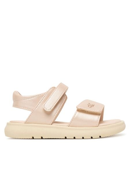 Calvin Klein Sandały Velcro Sandal V1A2-83241-1372 M Różowy. Czerwone sandały dziewczęce CALVIN KLEIN, ze skóry, bez zapięcia. Za 186.99 zł.