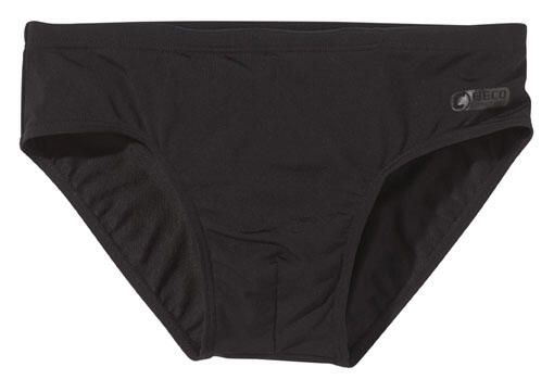 Kąpielówki Beco Competition czarne. Czarne kąpielówki męskie 47 Brand, bez wzorów, z poliesteru, na fitness i siłownię. Za 222.99 zł.
