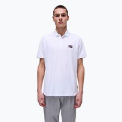 Koszulka polo męska Napapijri Ebea 2. Białe koszulki polo męskie Napapijri, m, bez wzorów, bez ramiączek. Za 239.99 zł.