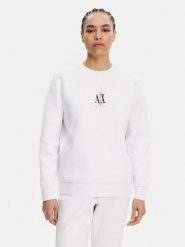 Armani Exchange Bluza XW000821 AF10818 U0002 Biały Regular Fit. Białe bluzy bez kaptura damskie Armani Exchange, xs, z bawełny. Za 329.99 zł.