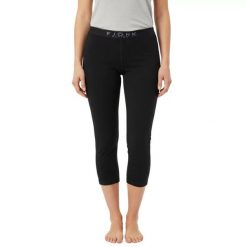 Damskie legginsy termoaktywne 3/4 100% wełna merynosów - Bjork 210. Czarne bielizna termoaktywna damska FJORK MERINO, xl, bez wzorów, z wełny. Za 479.00 zł.