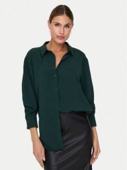 JDY Koszula Kenta 15268316 Zielony Regular Fit. Zielone koszule damskie JDY, s, bez wzorów, z syntetyku, bez kołnierzyka, bez ramiączek. Za 79.99 zł.