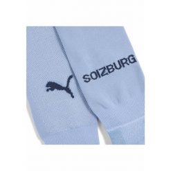Męskie gładkie skarpety FC Red Bull Salzburg 24/25 PUMA Zen Blue Club Navy. Niebieskie skarpetki męskie Puma, bez wzorów. Za 99.00 zł.