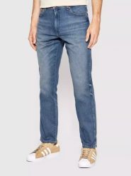 WRANGLER TEXAS MĘSKIE SPODNIE JEANSOWE TAPER GREEN TWIST W12TXP409 112145808. Zielone spodnie materiałowe męskie Wrangler, bez wzorów, z jeansu. Za 239.99 zł.