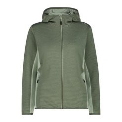 Damska kurtka z kapturem CMP Unlimitech Hybrid Stretch Performance. Zielone kurtki damskie CMP, xs, bez wzorów, z polaru, z kapturem. Za 344.90 zł.