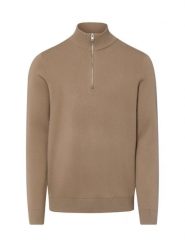 Lindbergh swetry typu troyer Mężczyźni brązowy, XL. Brązowe swetry męskie Lindbergh, m, bez wzorów, bez kołnierzyka. Za 349.95 zł.