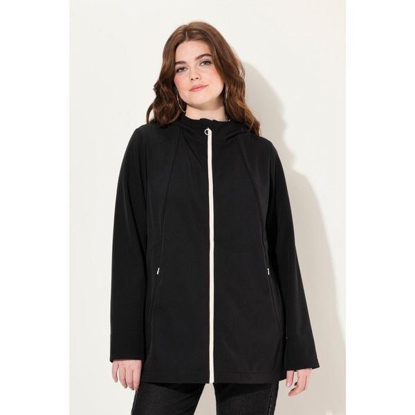 Damskie Kurtka softshell HYPRAR wodoodporna dwukierunkowy zamek odpinany kaptur. Czarne kurtki damskie Ulla Popken, plus size, bez wzorów, z elastanu, bez kaptura. Za 599.99 zł.