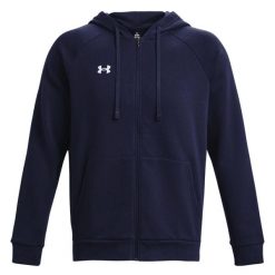 Męska Bluza Sportstyle Rival Fleece Z Pełnym Zamkiem Błyskawicznym. Niebieskie bluzy bez kaptura męskie Under Armour, m. Za 414.99 zł.