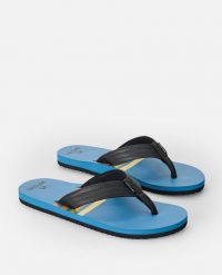 Japonki męskie Rip Curl Ripper Bloom. Niebieskie klapki i japonki męskie Rip Curl, z materiału. Za 129.99 zł.