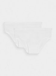 4F Bielizna figi (2-pack) damskie - białe S. Biała figi damskie 4f, s, bez wzorów, z bawełny. W wyprzedaży za 39.99 zł.