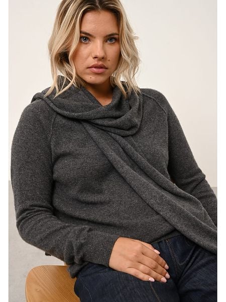 Perfect Cashmere Kaszmirowy szal "Spencer" w kolorze antracytowym - 200 x 30 cm rozmiar: onesize. Czarne szaliki i kominy damskie Perfect Cashmere, bez wzorów, z kaszmiru. Za 292.20 zł.