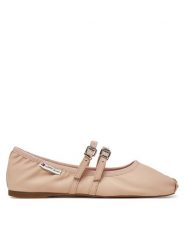 Tommy Jeans Baleriny Ballerina EN0EN02720 Różowy. Czerwone baleriny damskie Tommy Jeans, bez wzorów, z jeansu, bez obcasa. Za 259.99 zł.