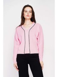 C& Jo Sweter w kolorze jasnoróżowym rozmiar: 42. Różowe swetry klasyczne damskie C& Jo, ze splotem, bez kołnierzyka. Za 117.73 zł.