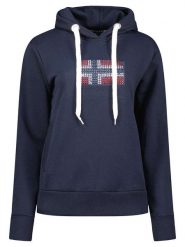Geographical Norway Bluza "Goisette" w kolorze granatowym rozmiar: L. Niebieskie bluzy z kapturem damskie Geographical Norway, l. Za 114.71 zł.