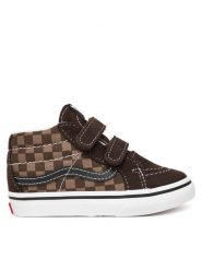 Vans Sneakersy SK8-Mid Reissue V VN000CQ0BRO1 Brązowy. Brązowe buty sportowe chłopięce Vans, ze skóry, bez zapięcia. Za 199.99 zł.