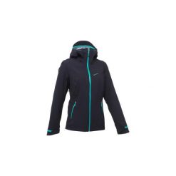 Kurtka turystyczna MH500 WTP damska. Czarne kurtki damskie QUECHUA, l, bez wzorów, z elastanu, bez kaptura. Za 299.99 zł.