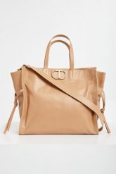Torebka shopper TWINSET. Shopper bag damskie Twinset Milano, bez wzorów, bez dodatków. W wyprzedaży za 671.20 zł.
