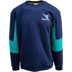 Bluza Diadora Crew Shield, Mężczyźni. Niebieskie bluzy bez kaptura męskie Diadora, m, z bawełny. Za 290.00 zł.
