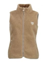 Peak Mountain Kamizelka polarowa "Abeille" w kolorze jasnobrązowym rozmiar: XL. Brązowe kamizelki damskie Peak Mountain, xl, z polaru. Za 135.17 zł.