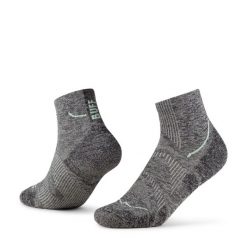 Skarpety biegowe Buff Dryflx Quarter Sock DQ. Szare skarpetki damskie Buff, bez wzorów, z elastanu. Za 103.39 zł.