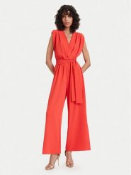 ACCESS FASHION Kombinezon 63-5501-183 Koralowy Regular Fit. Pomarańczowe kombinezony damskie ACCESS FASHION, m, bez wzorów, z syntetyku, bez kołnierzyka, bez ramiączek. Za 659.99 zł.